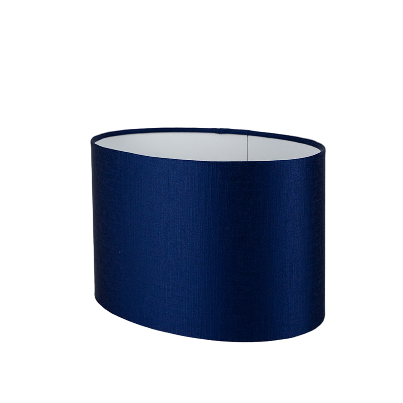 Midnight Blue Satin Oval Lampshade