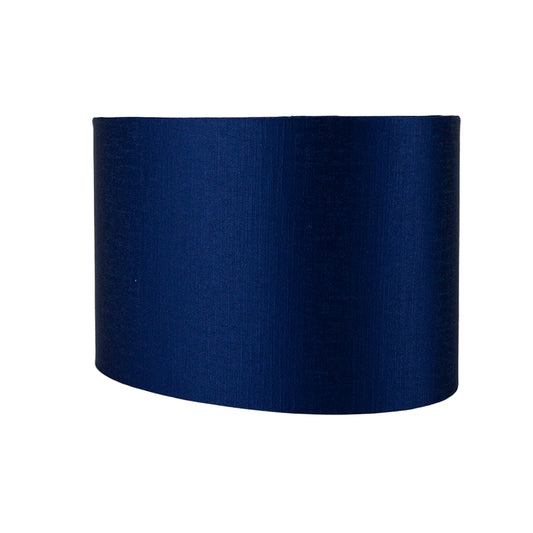 Midnight Blue Satin Oval Lampshade