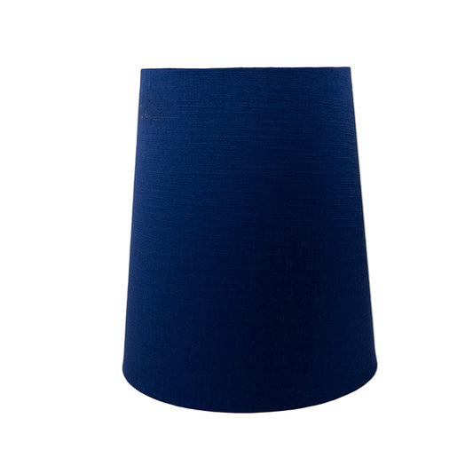 Midnight Blue Satin Tall French Drum Lampshade