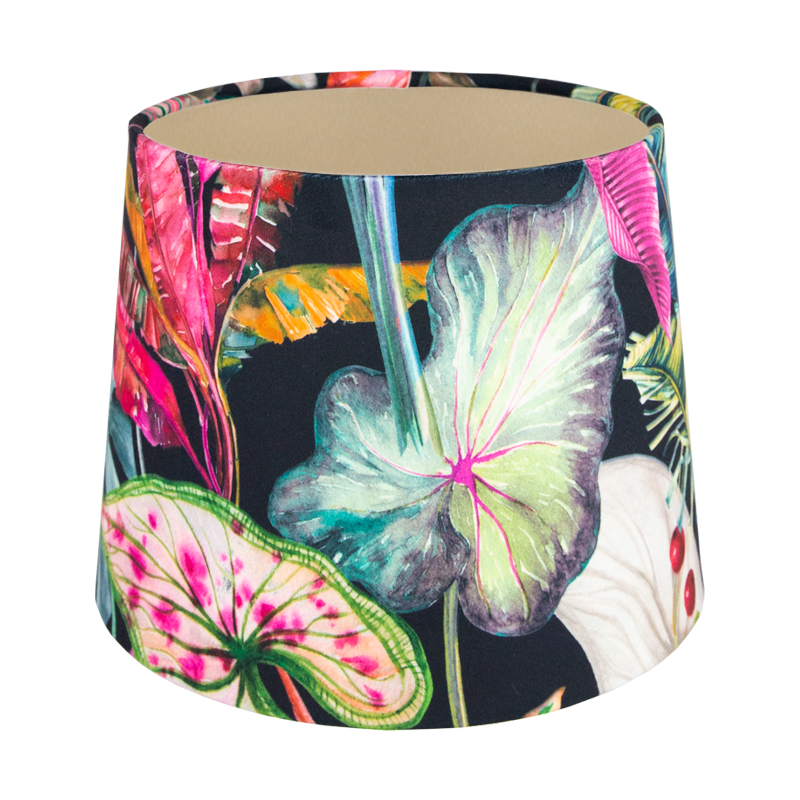 Oasis Black Velvet French Drum Lampshade