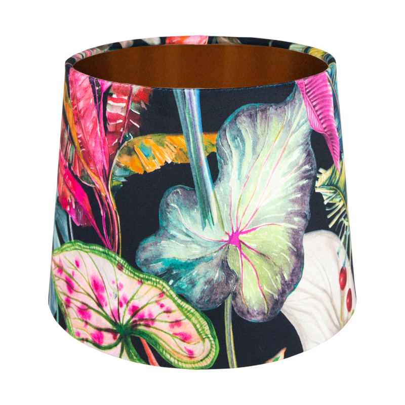 Oasis Black Velvet French Drum Lampshade