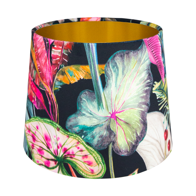 Oasis Black Velvet French Drum Lampshade