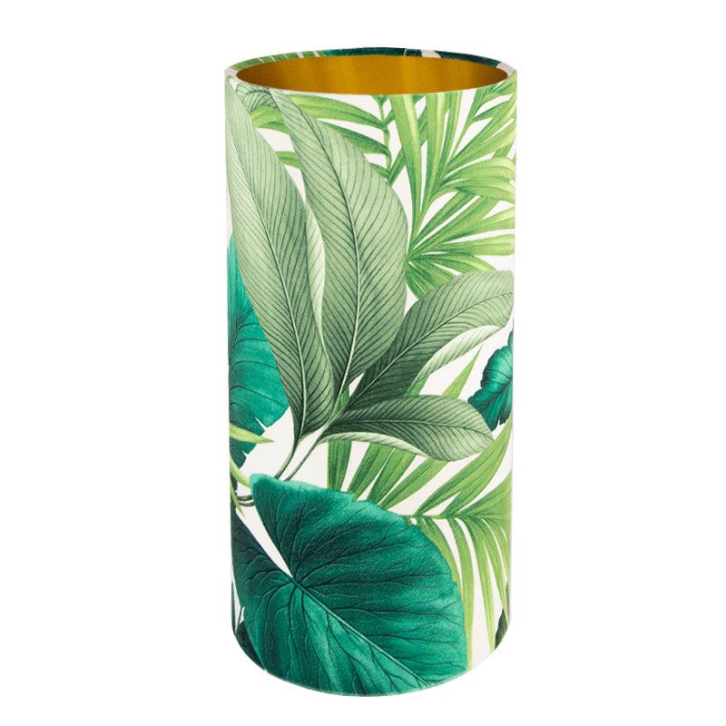 Palm Velvet Tall Drum Lampshade