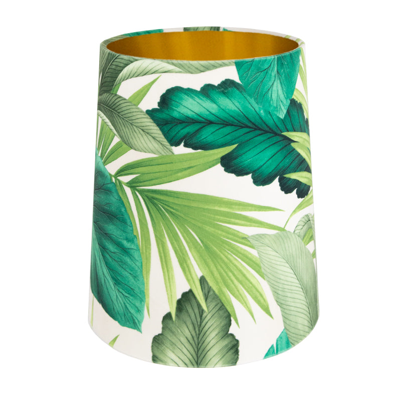 Palm Velvet Tall French Drum Lampshade