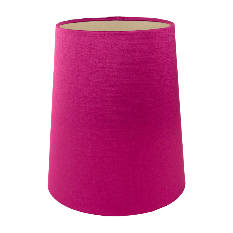 Pink Satin Tall French Drum Lampshade