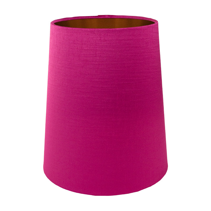 Pink Satin Tall French Drum Lampshade
