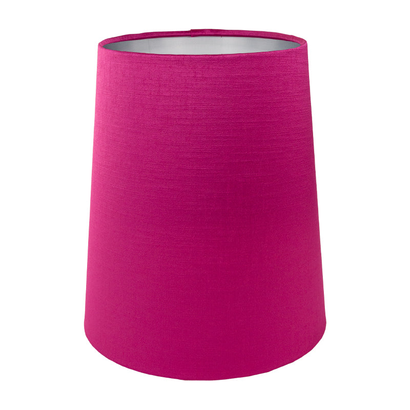 Pink Satin Tall French Drum Lampshade