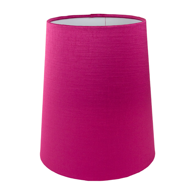 Pink Satin Tall French Drum Lampshade