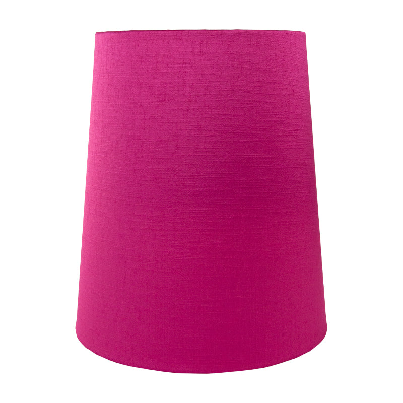 Pink Satin Tall French Drum Lampshade