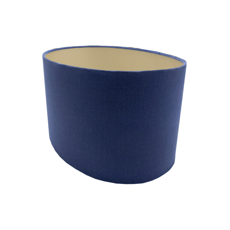 Regal Blue Oval Lampshade