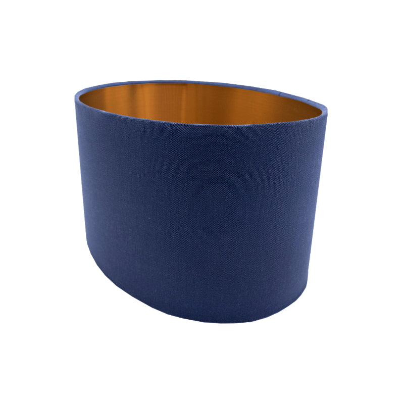Regal Blue Oval Lampshade