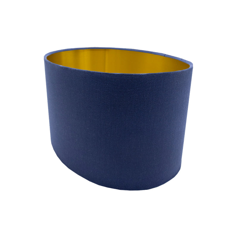 Regal Blue Oval Lampshade
