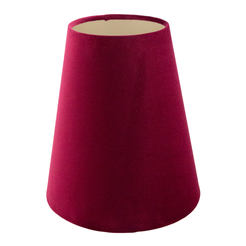 Ruby Red Velvet Tall Empire Lampshade