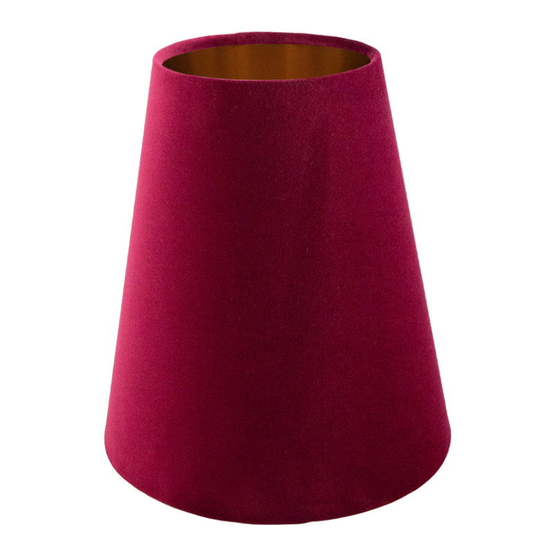 Ruby Red Velvet Tall Empire Lampshade