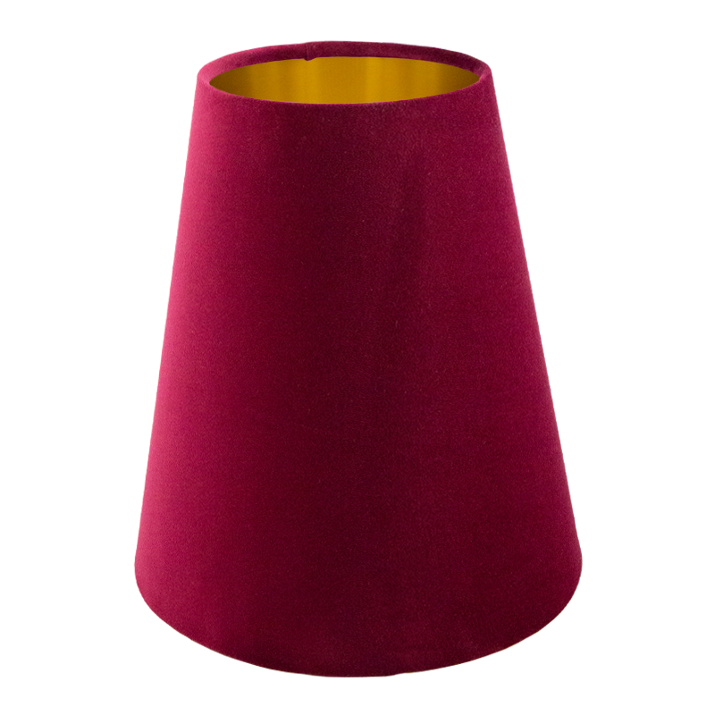 Ruby Red Velvet Tall Empire Lampshade