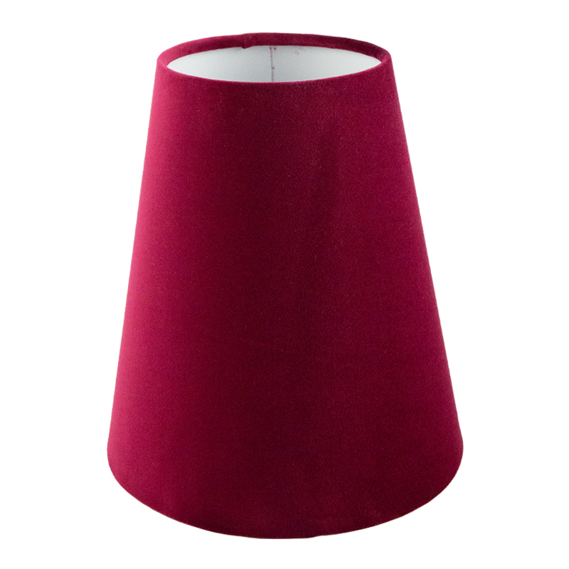 Ruby Red Velvet Tall Empire Lampshade