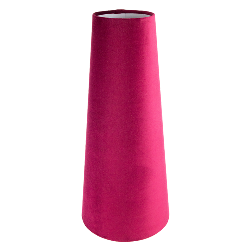 Ruby Red Velvet Tall Tapered Lampshade