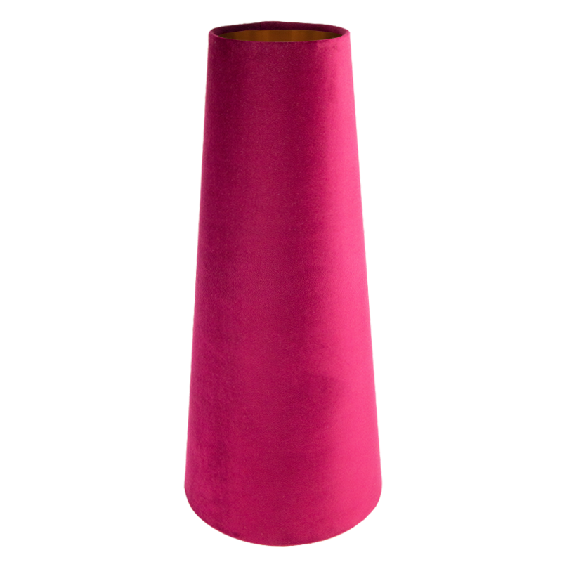 Ruby Red Velvet Tall Tapered Lampshade