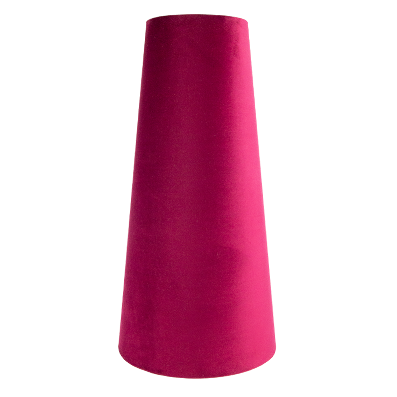 Ruby Red Velvet Tall Tapered Lampshade