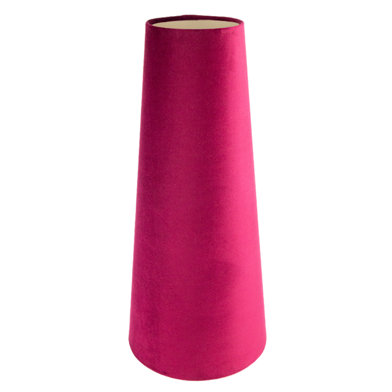 Ruby Red Velvet Tall Tapered Lampshade