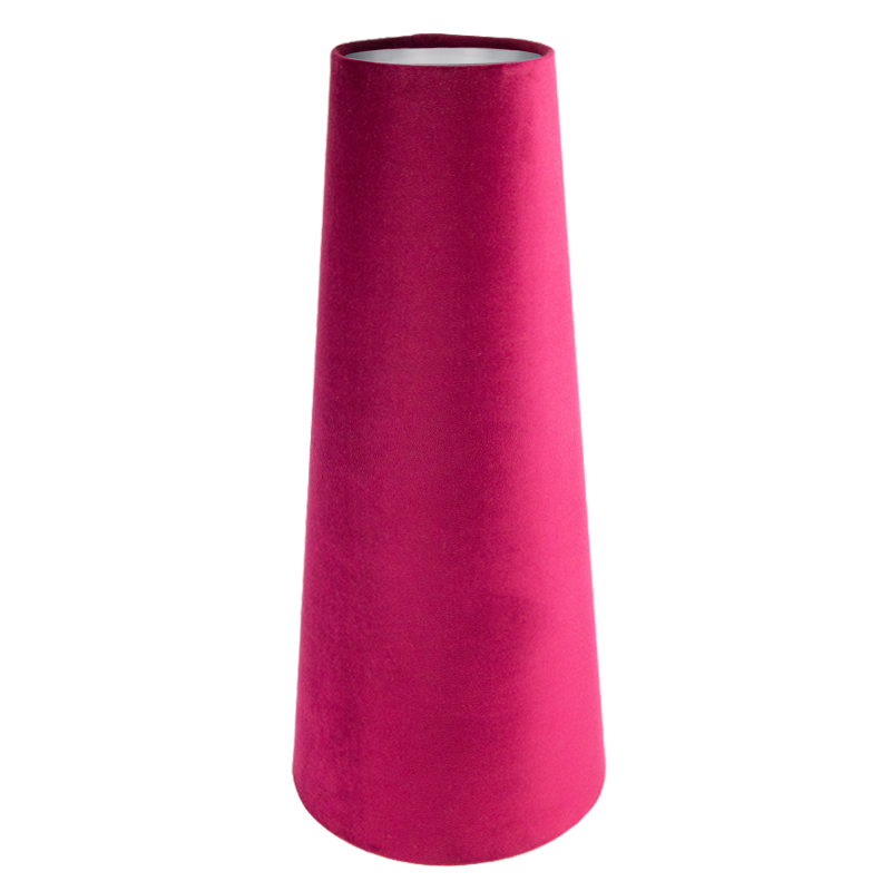 Ruby Red Velvet Tall Tapered Lampshade