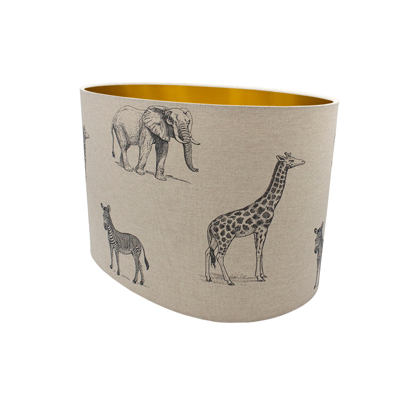 Safari Oval Lampshade