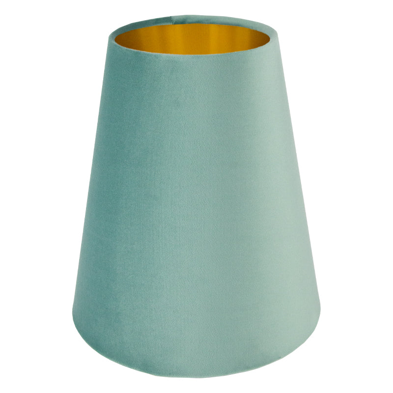 Seafoam Velvet Tall Empire Lampshade