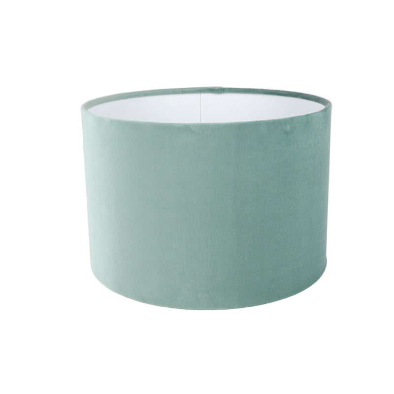 Seafoam Velvet Drum Lampshade
