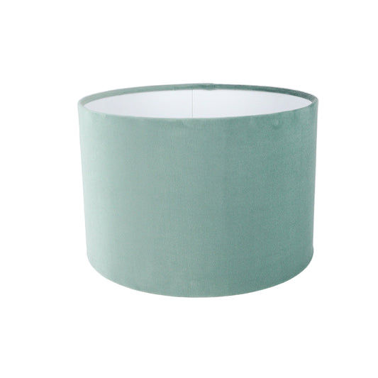 Seafoam Velvet Drum Lampshade