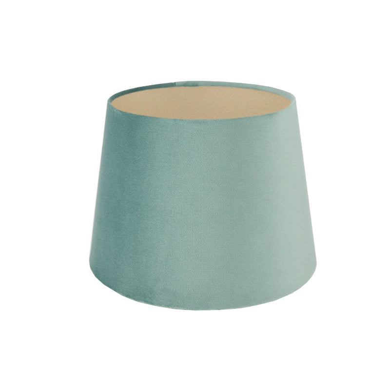 Seafoam Velvet French Drum Lampshade