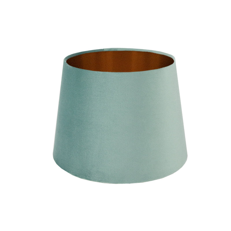 Seafoam Velvet French Drum Lampshade