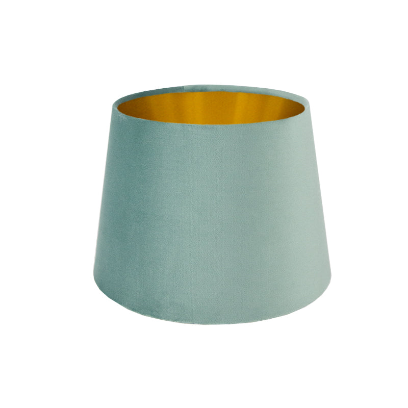 Seafoam Velvet French Drum Lampshade