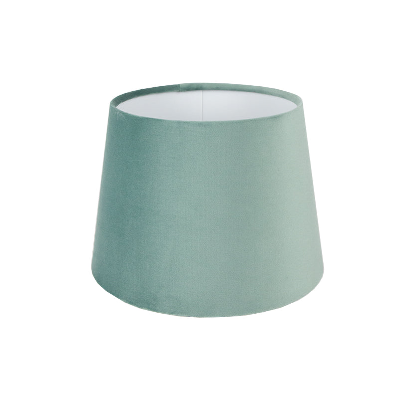 Seafoam Velvet French Drum Lampshade