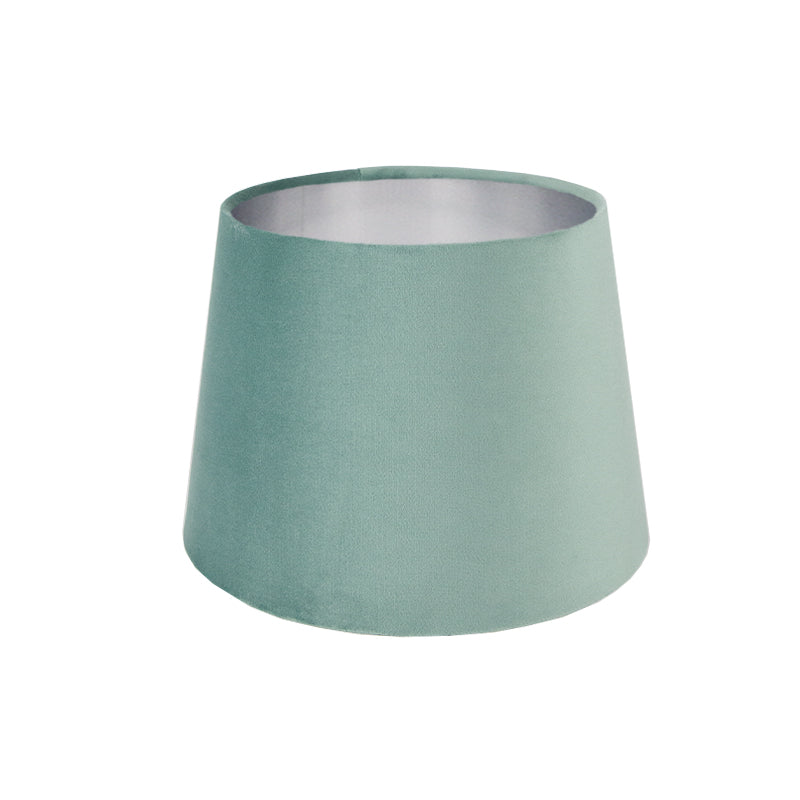 Seafoam Velvet French Drum Lampshade