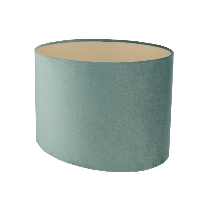 Seafoam Velvet Oval Lampshade