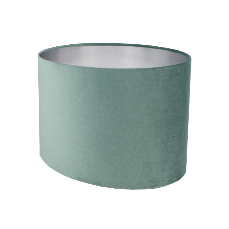 Seafoam Velvet Oval Lampshade