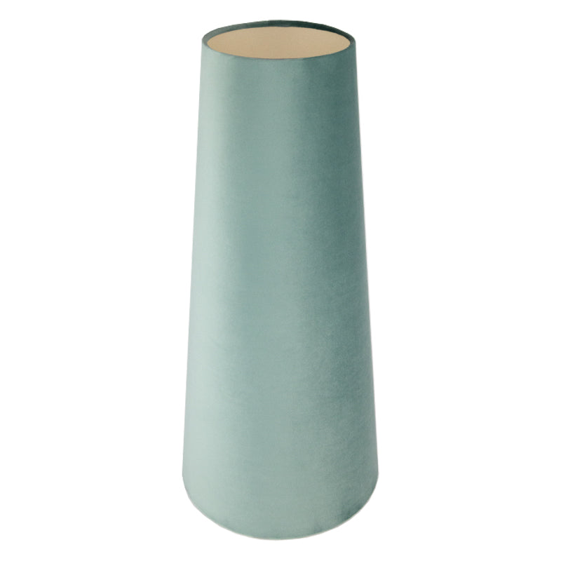Seafoam Velvet Tall Tapered Lampshade