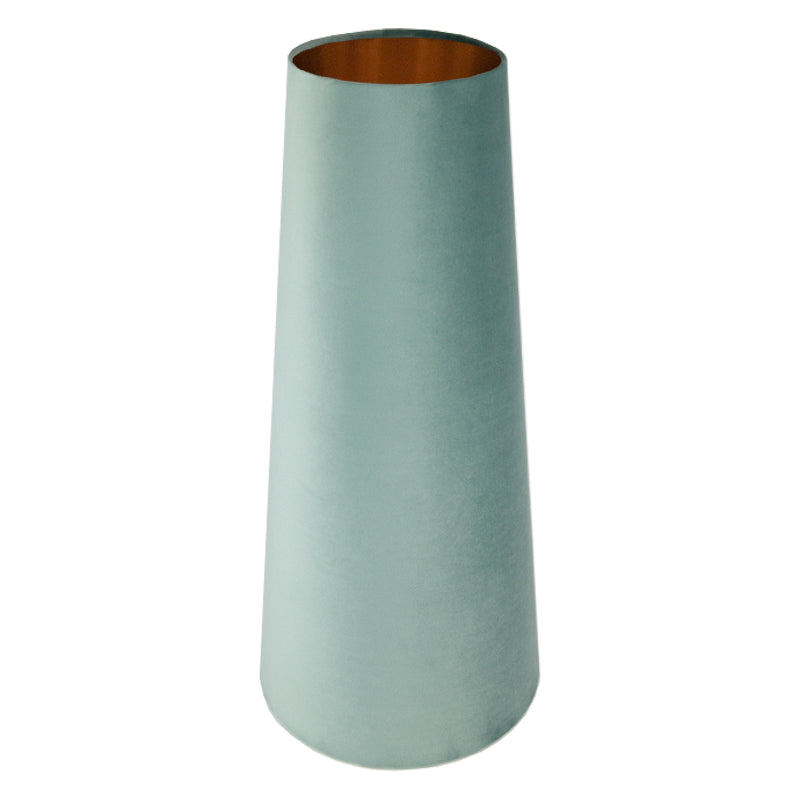 Seafoam Velvet Tall Tapered Lampshade