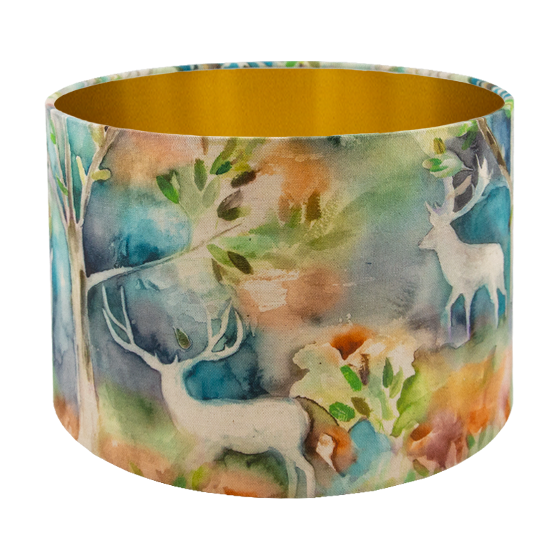 Voyage Seneca Forest Autumn Drum Lampshade