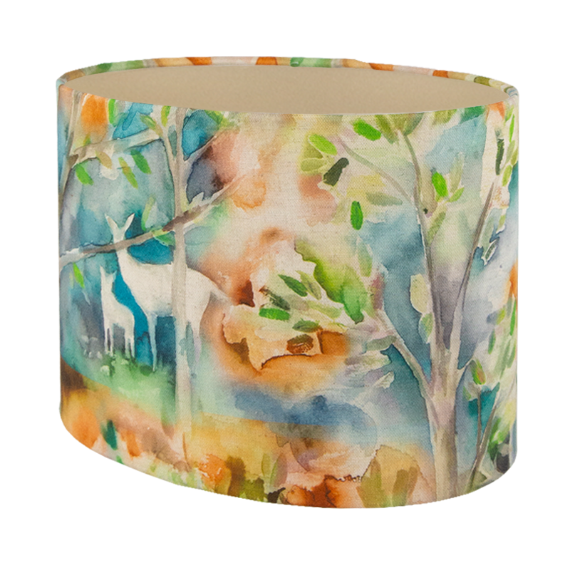 Voyage Seneca Forest Autumn Oval Lampshade