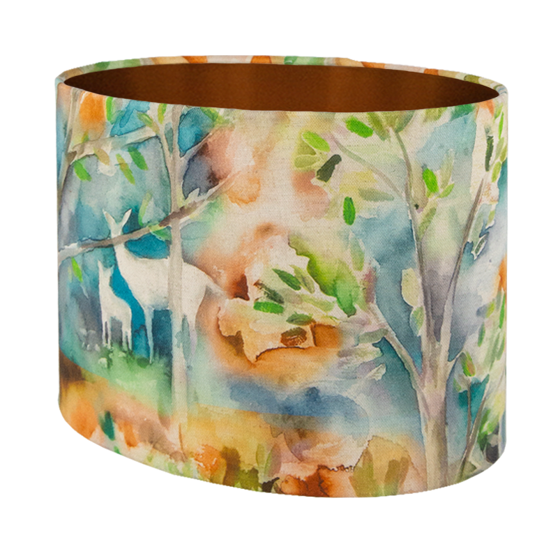 Voyage Seneca Forest Autumn Oval Lampshade