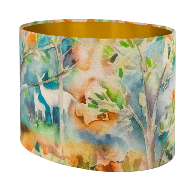 Voyage Seneca Forest Autumn Oval Lampshade