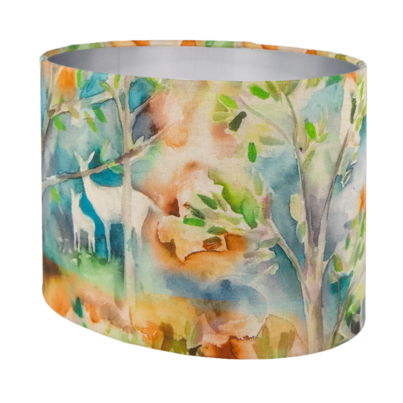 Voyage Seneca Forest Autumn Oval Lampshade