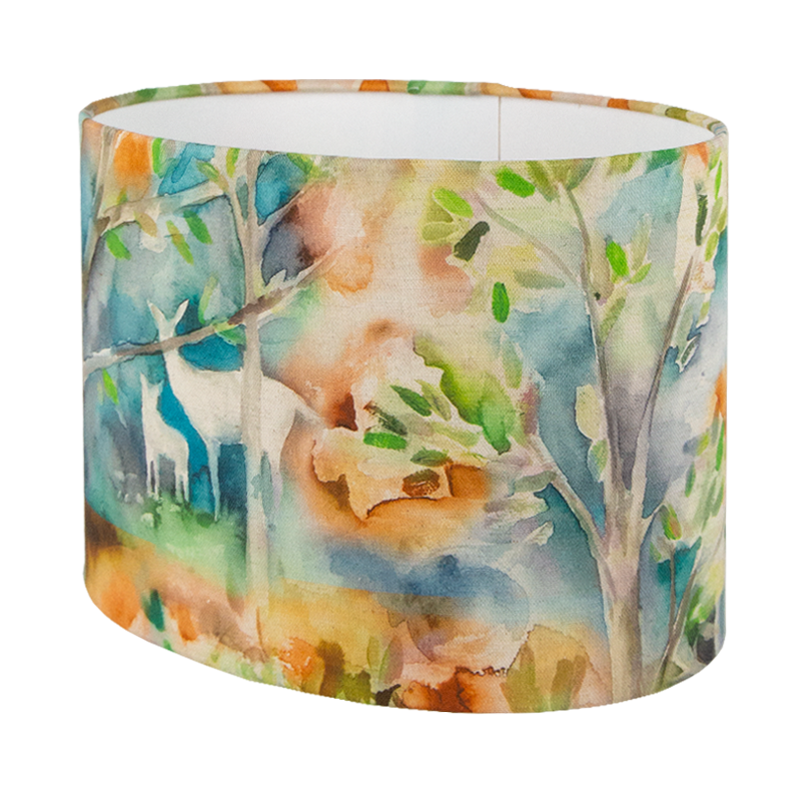 Voyage Seneca Forest Autumn Oval Lampshade