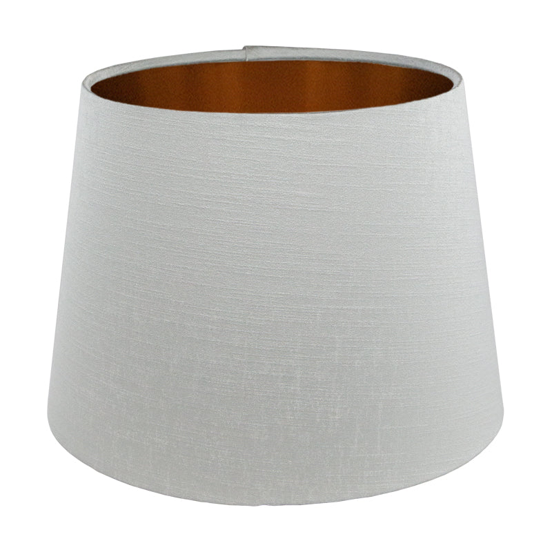 Dove Grey Satin French Drum Lampshade