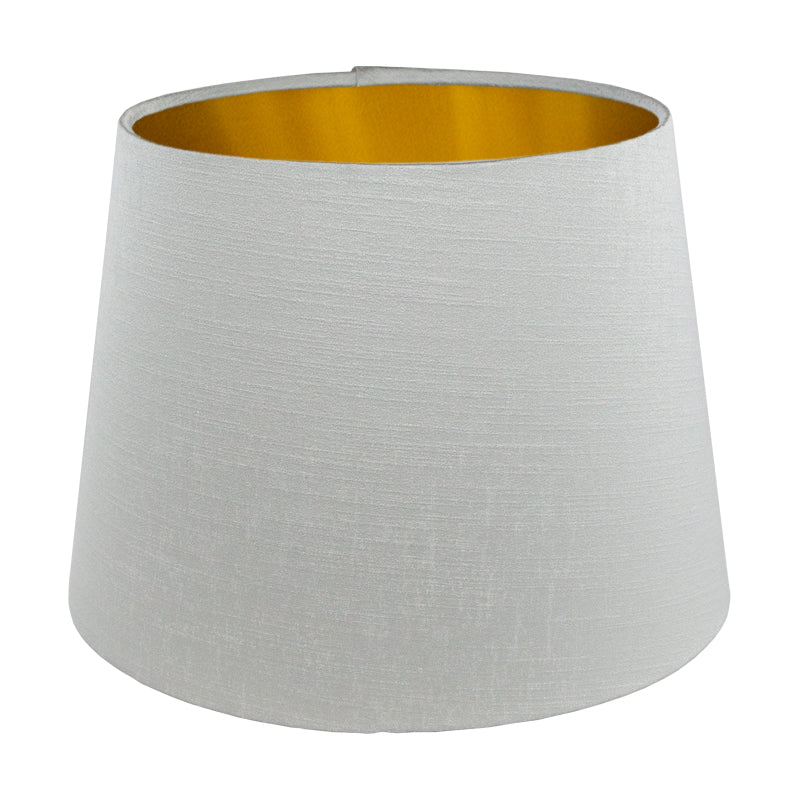 Dove Grey Satin French Drum Lampshade