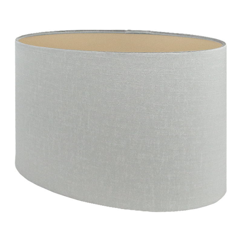 Dove Grey Satin Oval Lampshade