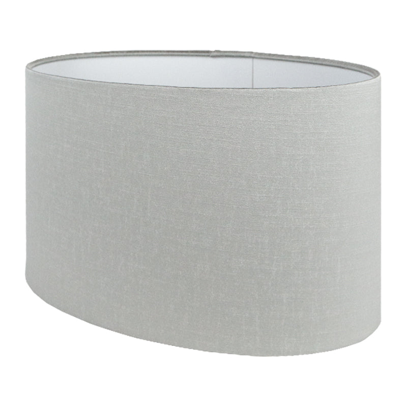 Dove Grey Satin Oval Lampshade