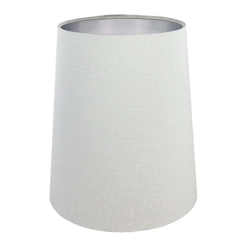 Dove Grey Satin Tall French Drum Lampshade