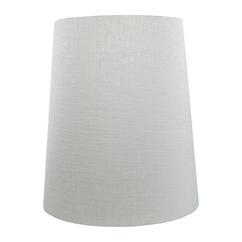Dove Grey Satin Tall French Drum Lampshade